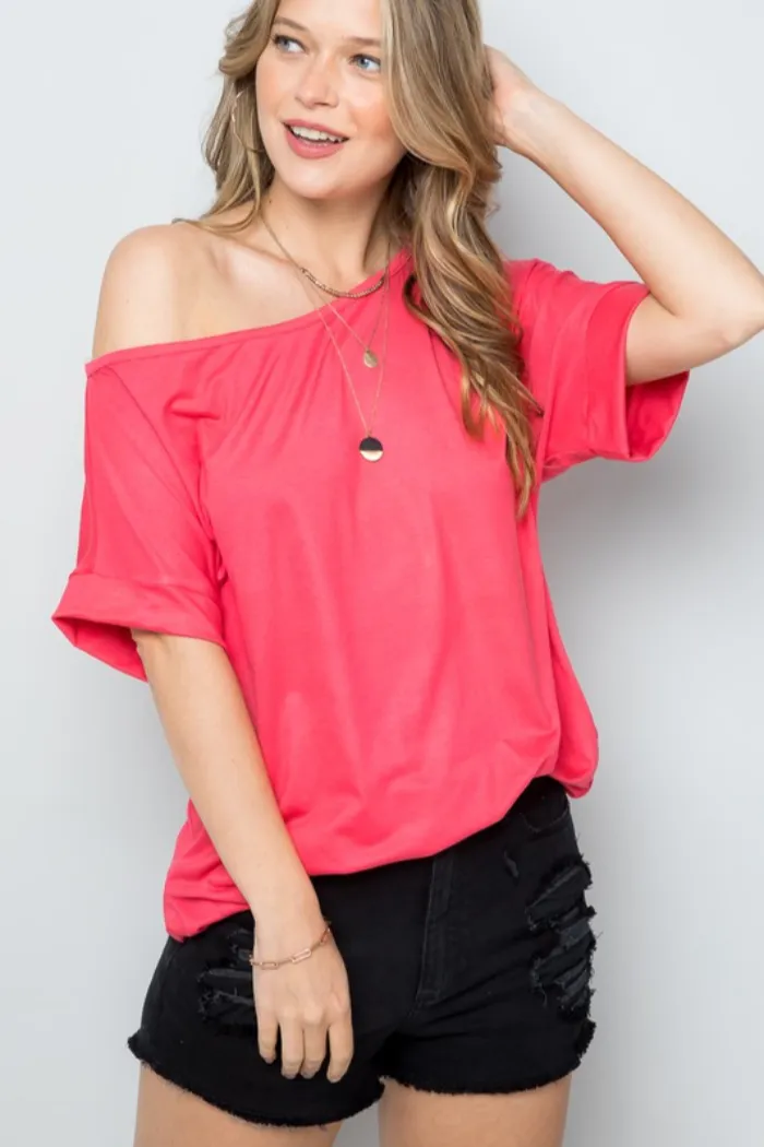 One shoulder Tee