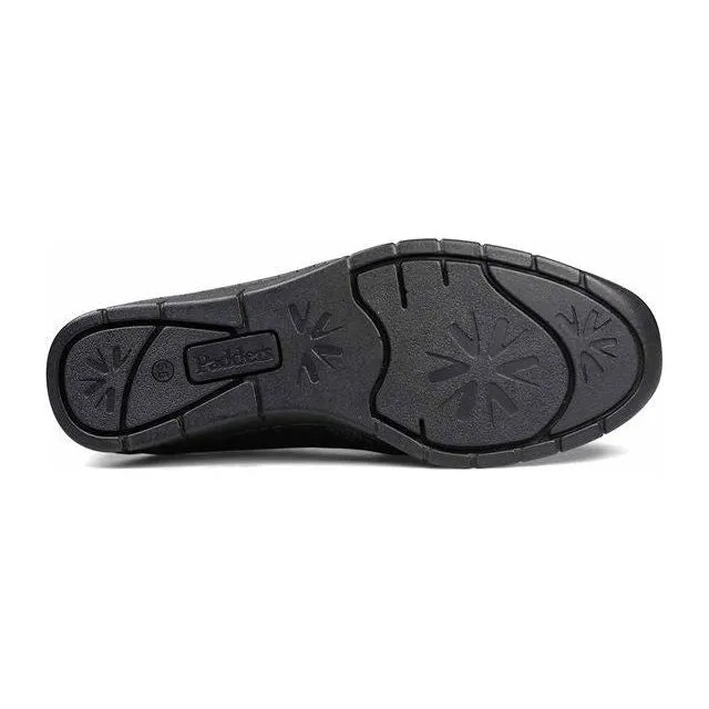 Padders 3447 Lara Slip On Shoes - Black Leather