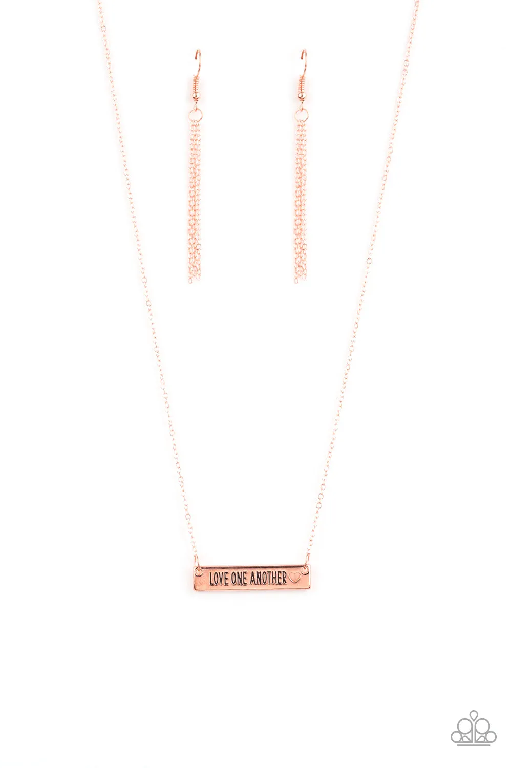 Paparazzi - Love One Another - Copper Necklace