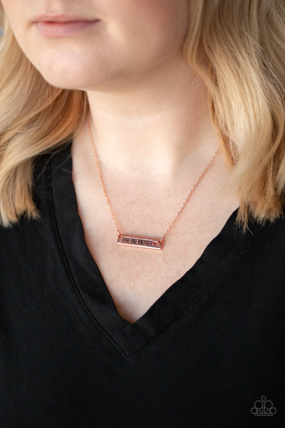 Paparazzi - Love One Another - Copper Necklace