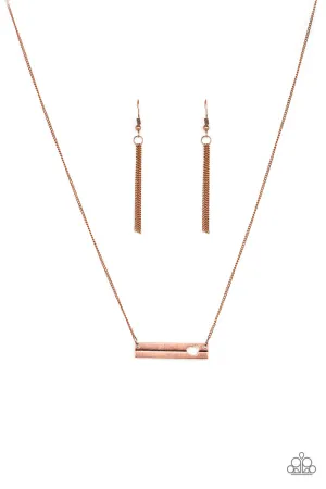 Paparazzi- Sending All My Love - Copper Necklace