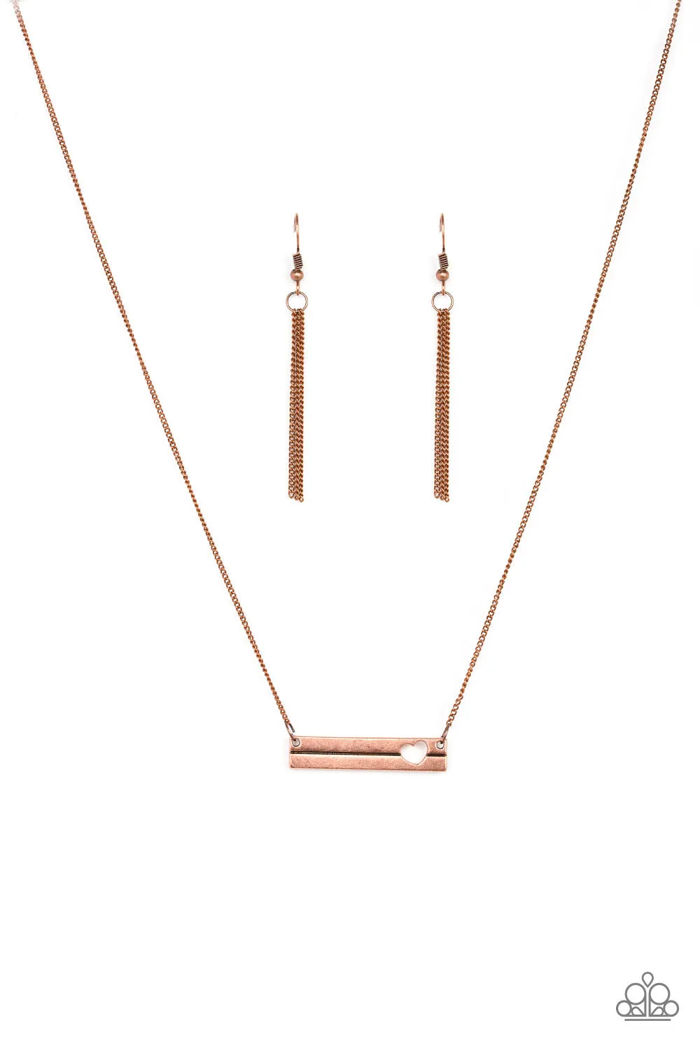 Paparazzi- Sending All My Love - Copper Necklace