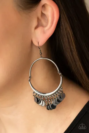 Paparazzi Speed of SPOTLIGHT - Black Earrings