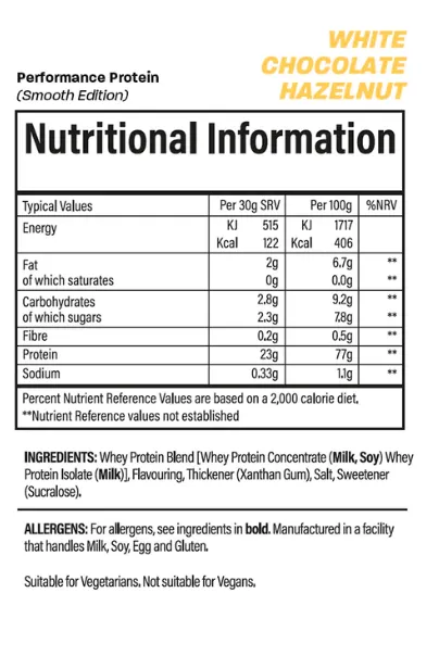 Performance Protein 1kg (Smooth Edition)