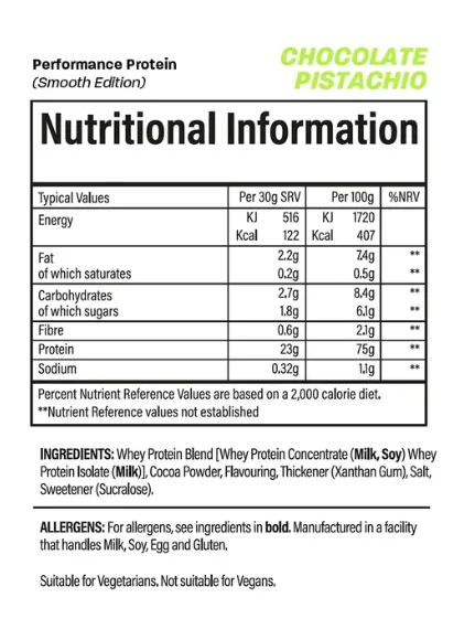 Performance Protein 1kg (Smooth Edition)