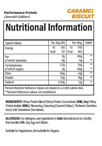 Performance Protein 1kg (Smooth Edition)