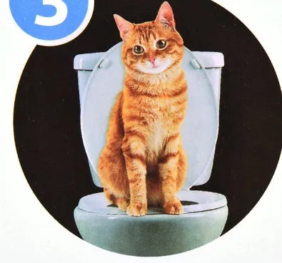 Pet Toilet Trainer with Toilet Seat Lighting for Cats