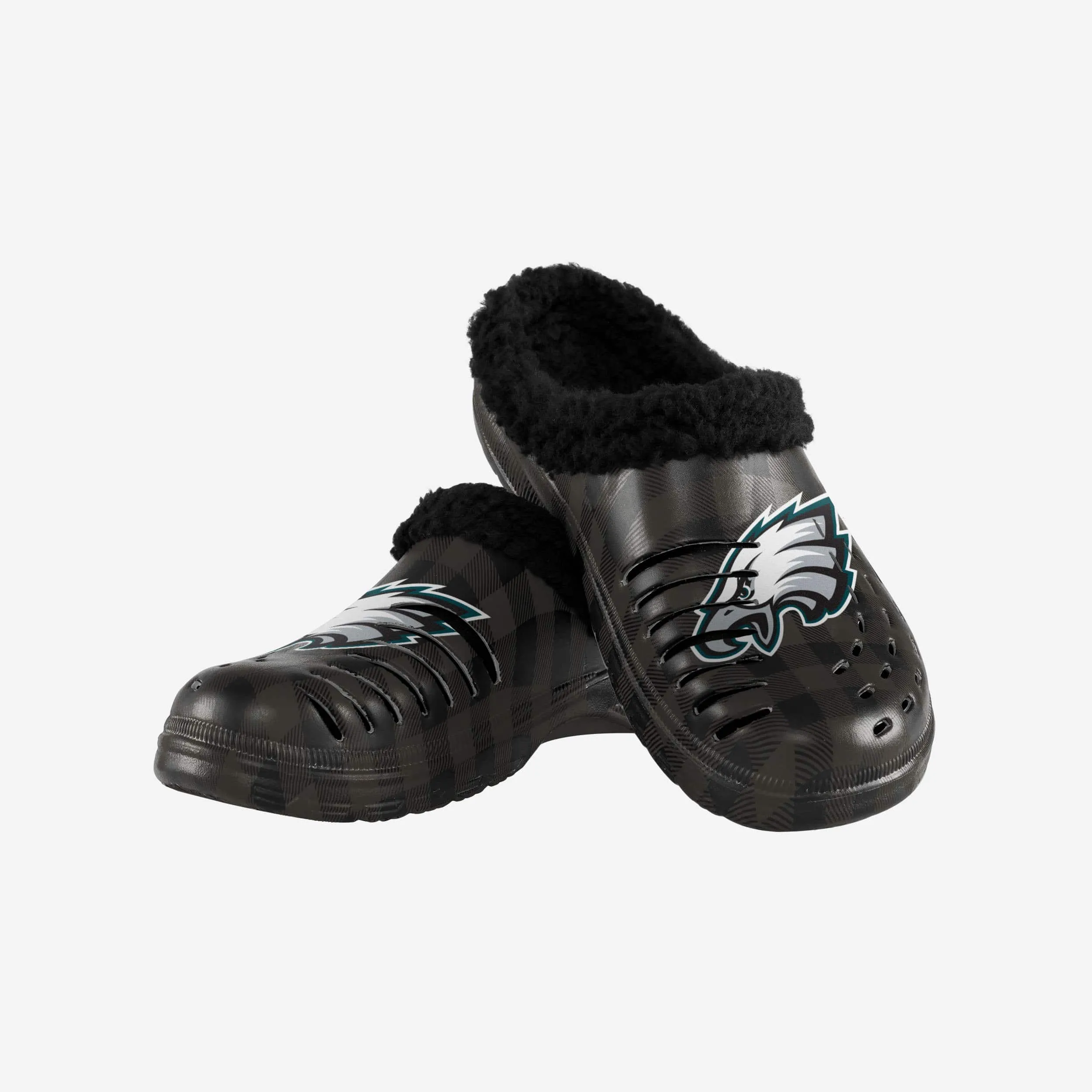 Philadelphia Eagles Sherpa Lined Buffalo Check Clog