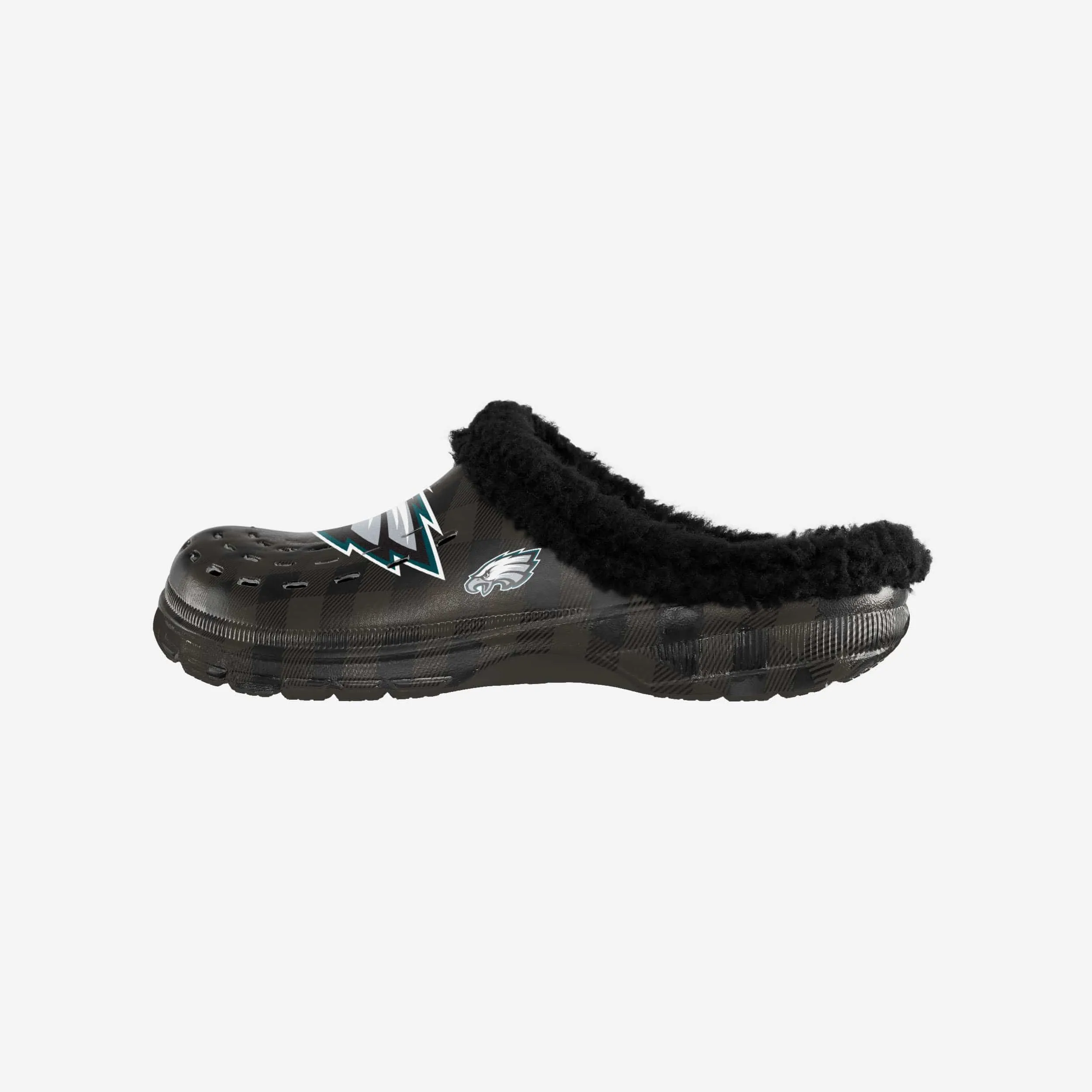 Philadelphia Eagles Sherpa Lined Buffalo Check Clog