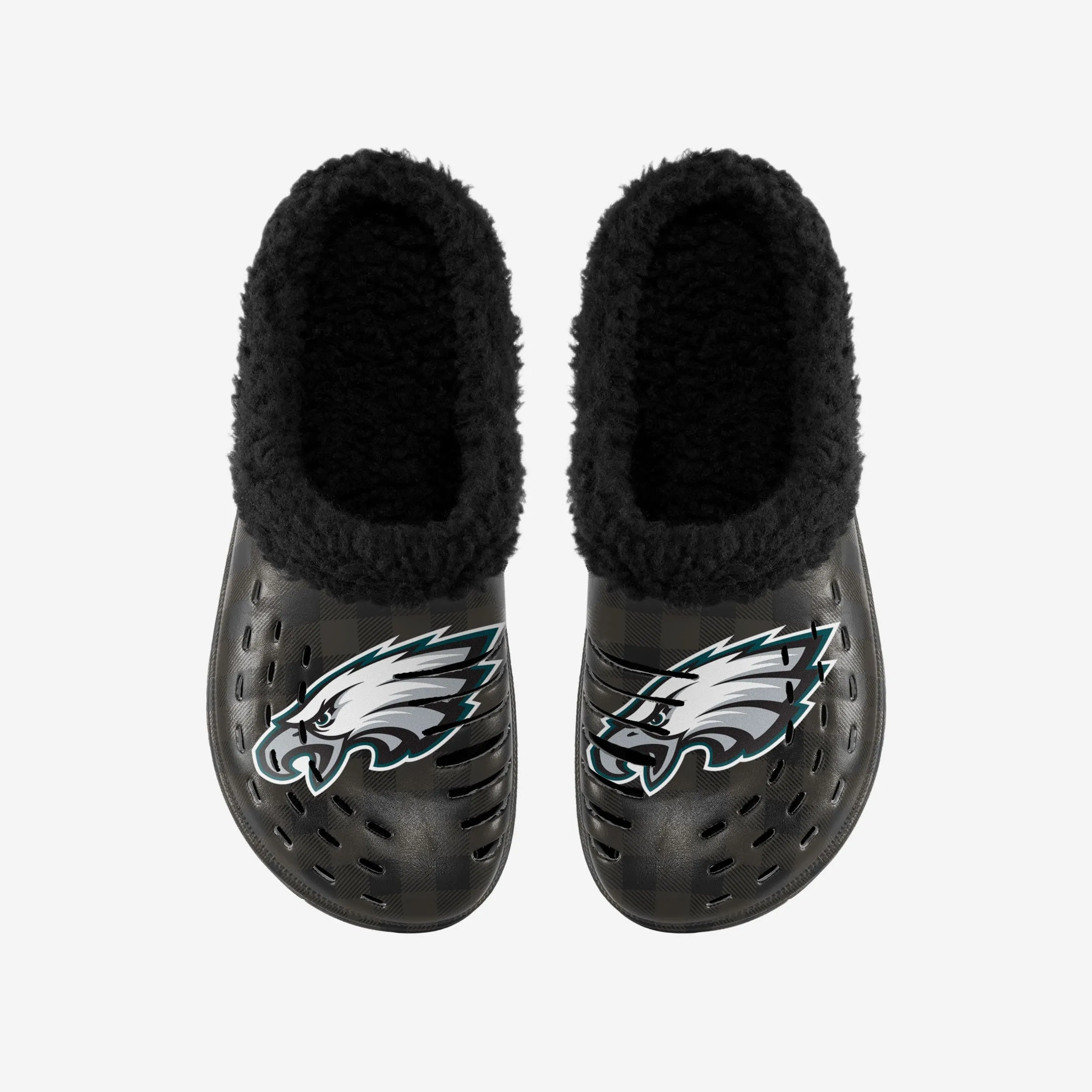 Philadelphia Eagles Sherpa Lined Buffalo Check Clog