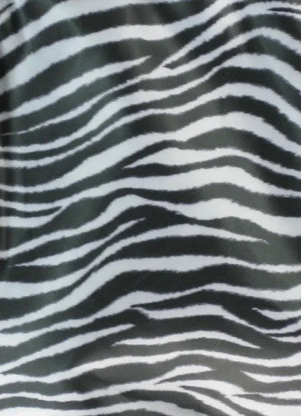Plus Size Salon Styling Jacket In Zebra Print