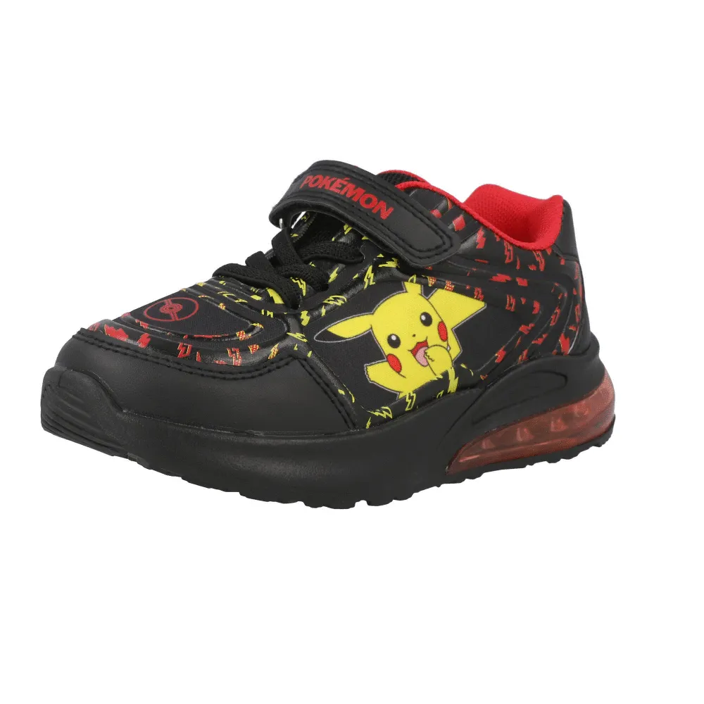 Pokémon Pikachu Black Electric Lights Kids Trainers