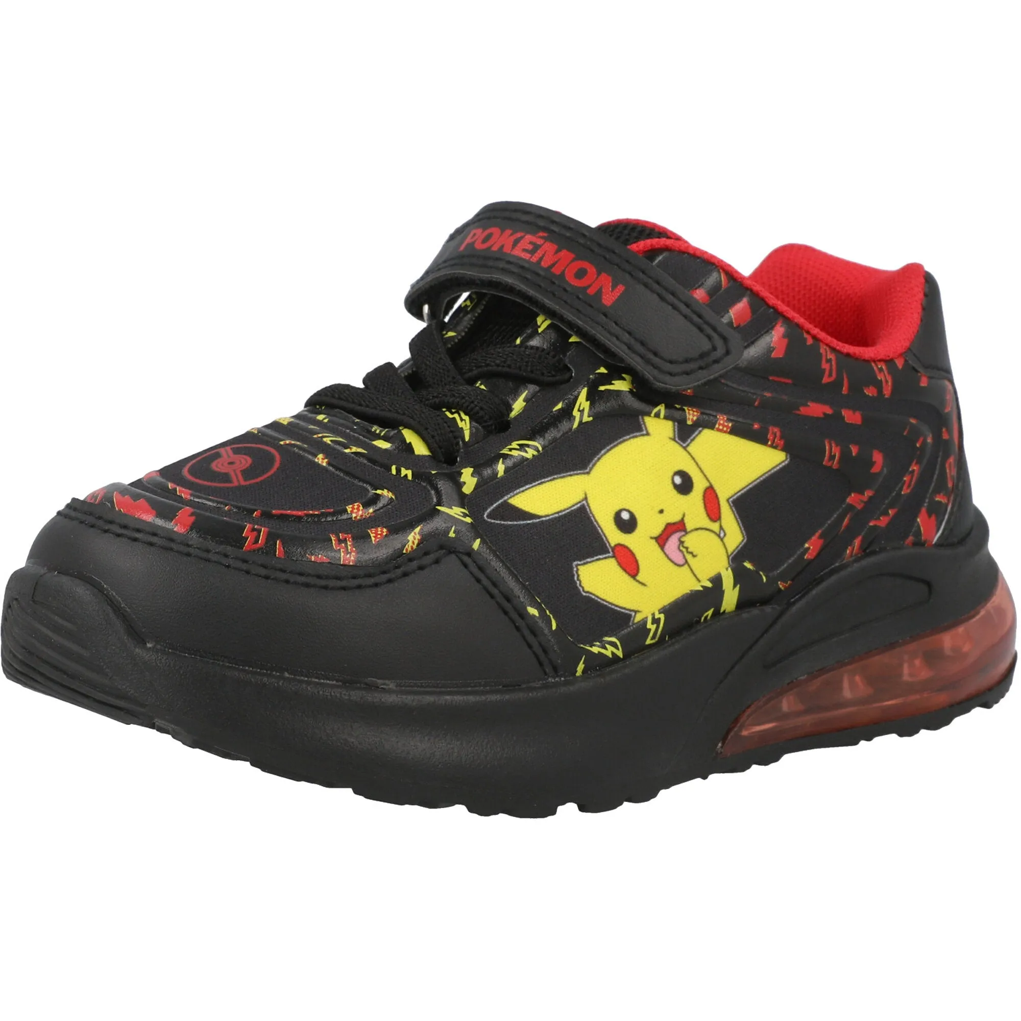 Pokémon Pikachu Black Electric Lights Kids Trainers