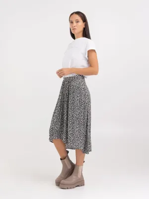 Printed Midi Skirt