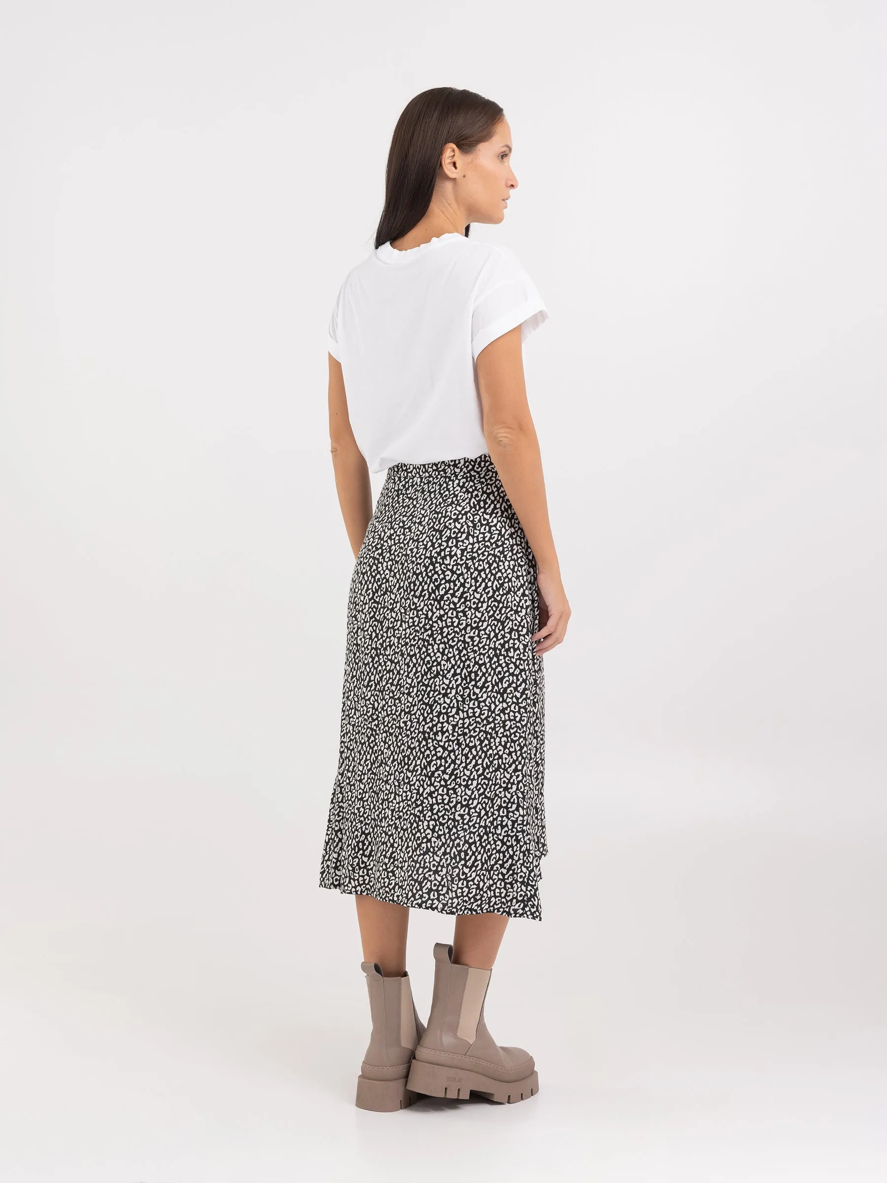 Printed Midi Skirt