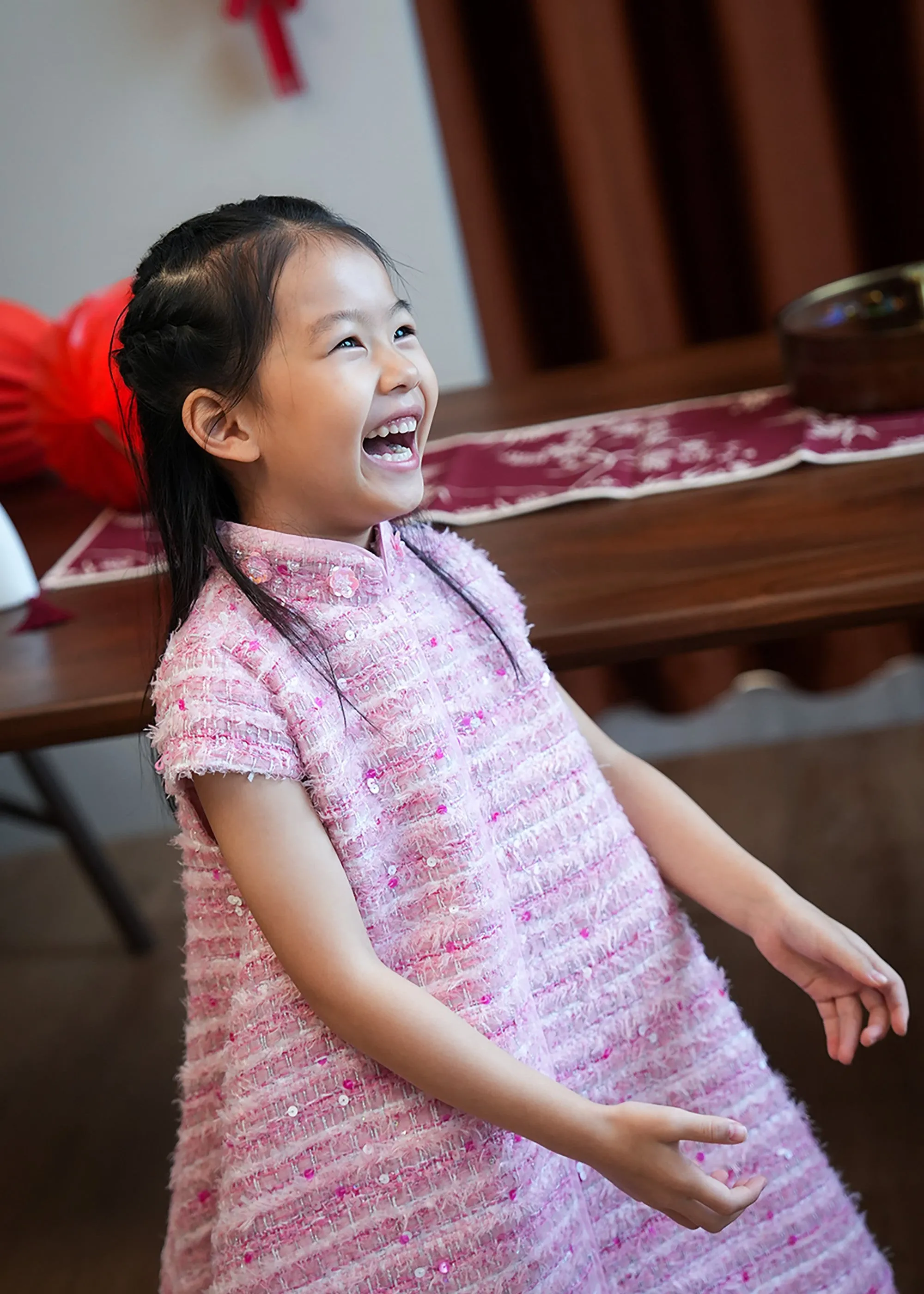Qipology x China Doll Kids Qipao (Mixed Pink)