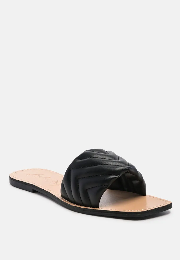 Quilted Flat Slides