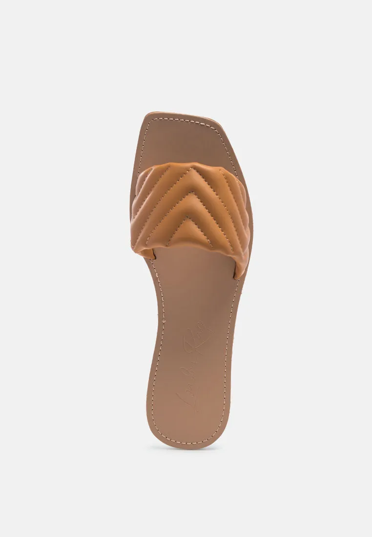 Quilted Flat Slides