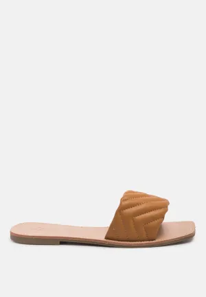 Quilted Flat Slides