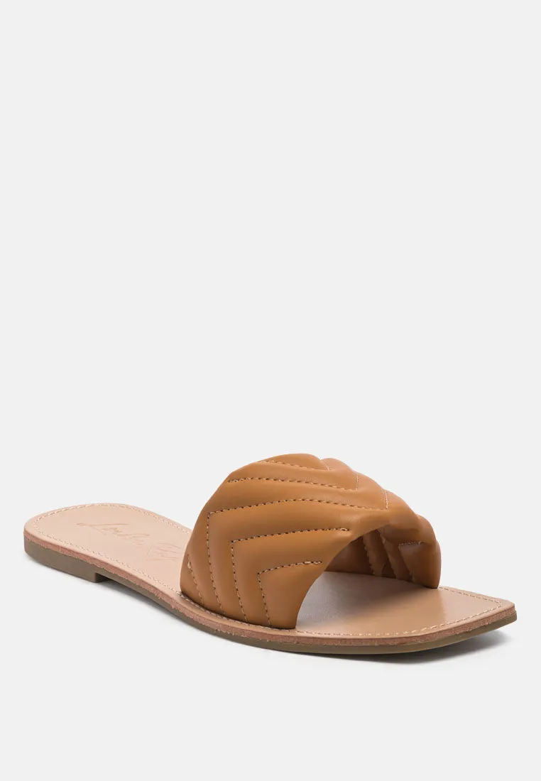 Quilted Flat Slides