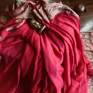 Red Pure Banarasi meenakari saree ( Delivery Timelines 12-15 days)