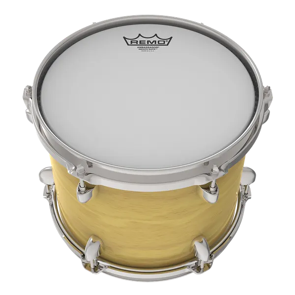 Remo 13" Ambassador Smooth White