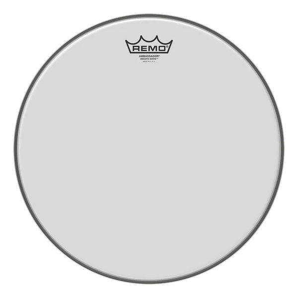 Remo 13" Ambassador Smooth White