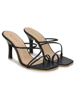 Retro Walk Women Fashion Sling Heels (Size-UK-5) (Color-BLACK)
