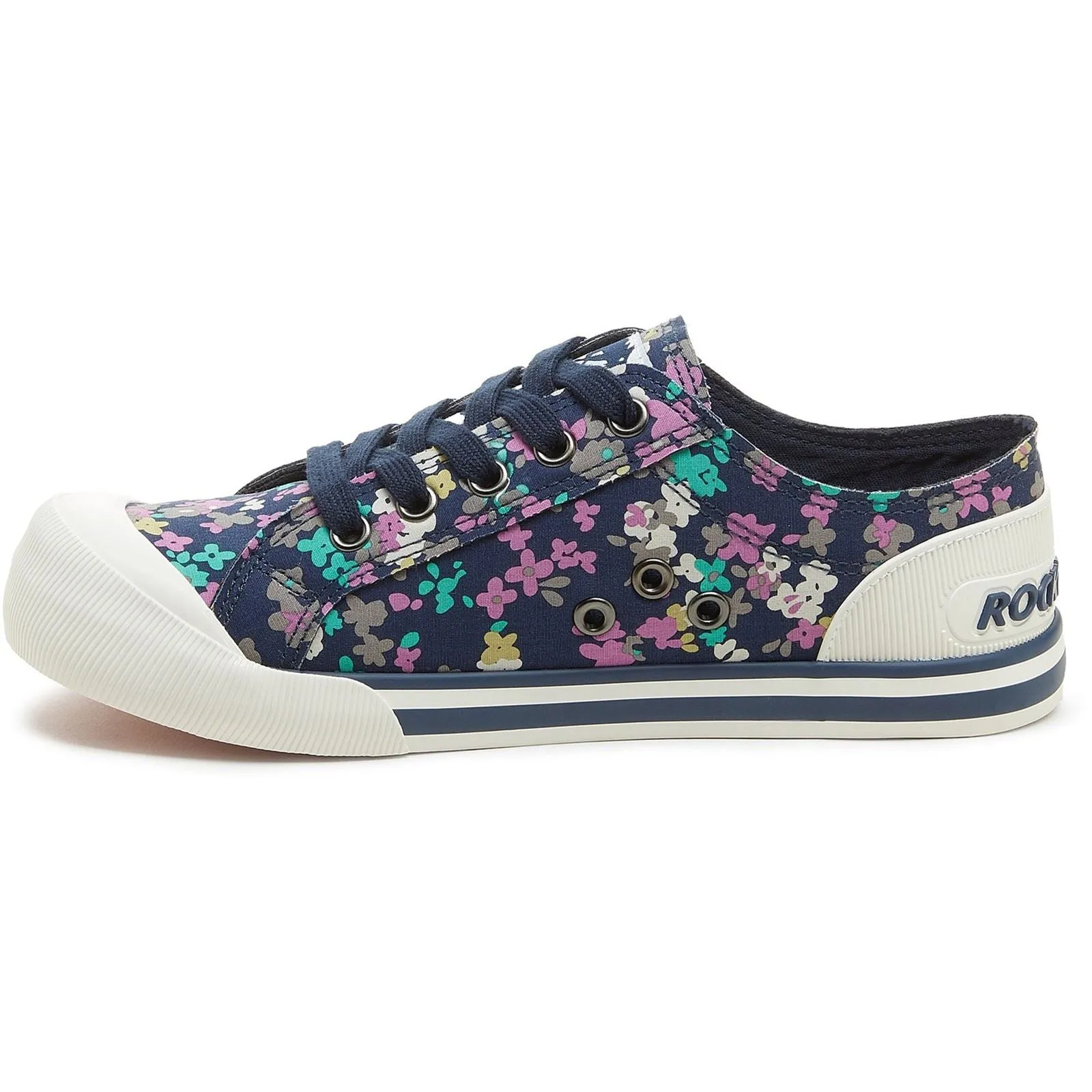 Rocket Dog Jazzin Annie Cotton Women's Navy Trainers