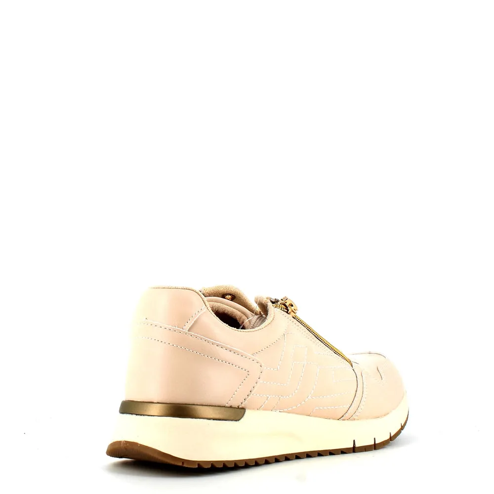 Safety Jogger Low Wedge Wide Fitting Trainer Beige