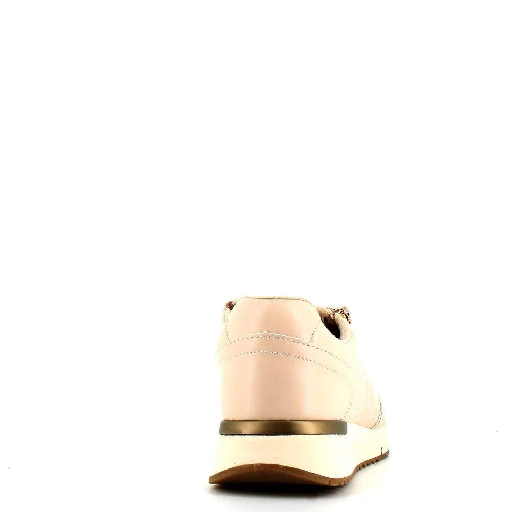 Safety Jogger Low Wedge Wide Fitting Trainer Beige