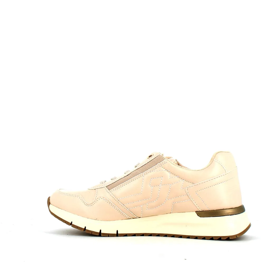 Safety Jogger Low Wedge Wide Fitting Trainer Beige