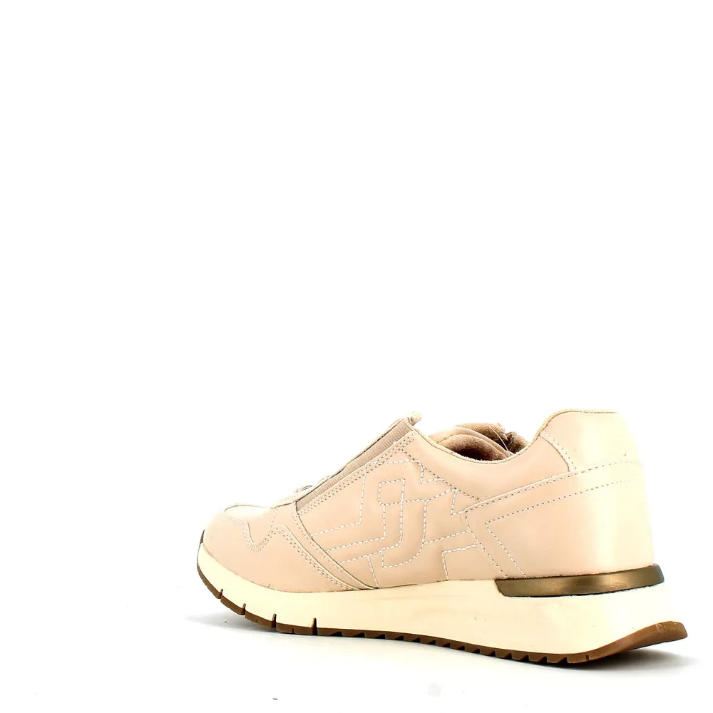 Safety Jogger Low Wedge Wide Fitting Trainer Beige