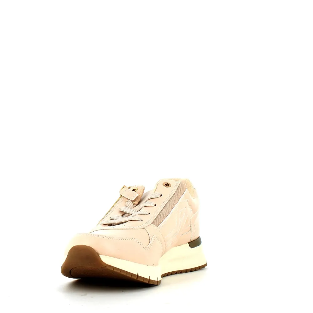 Safety Jogger Low Wedge Wide Fitting Trainer Beige