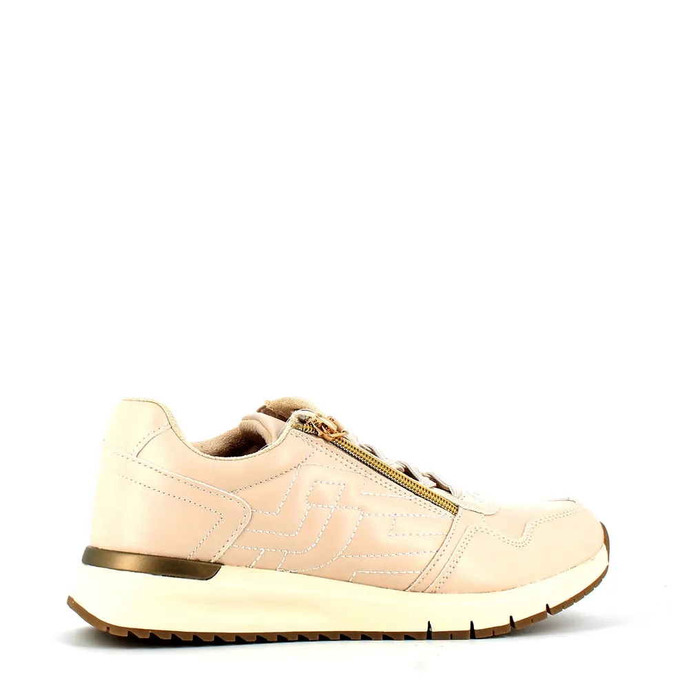 Safety Jogger Low Wedge Wide Fitting Trainer Beige