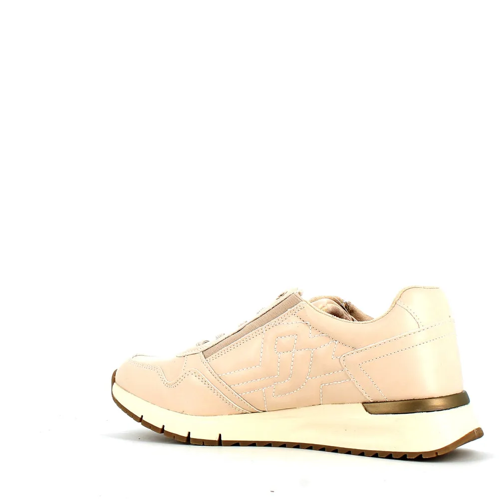 Safety Jogger Low Wedge Wide Fitting Trainer Beige