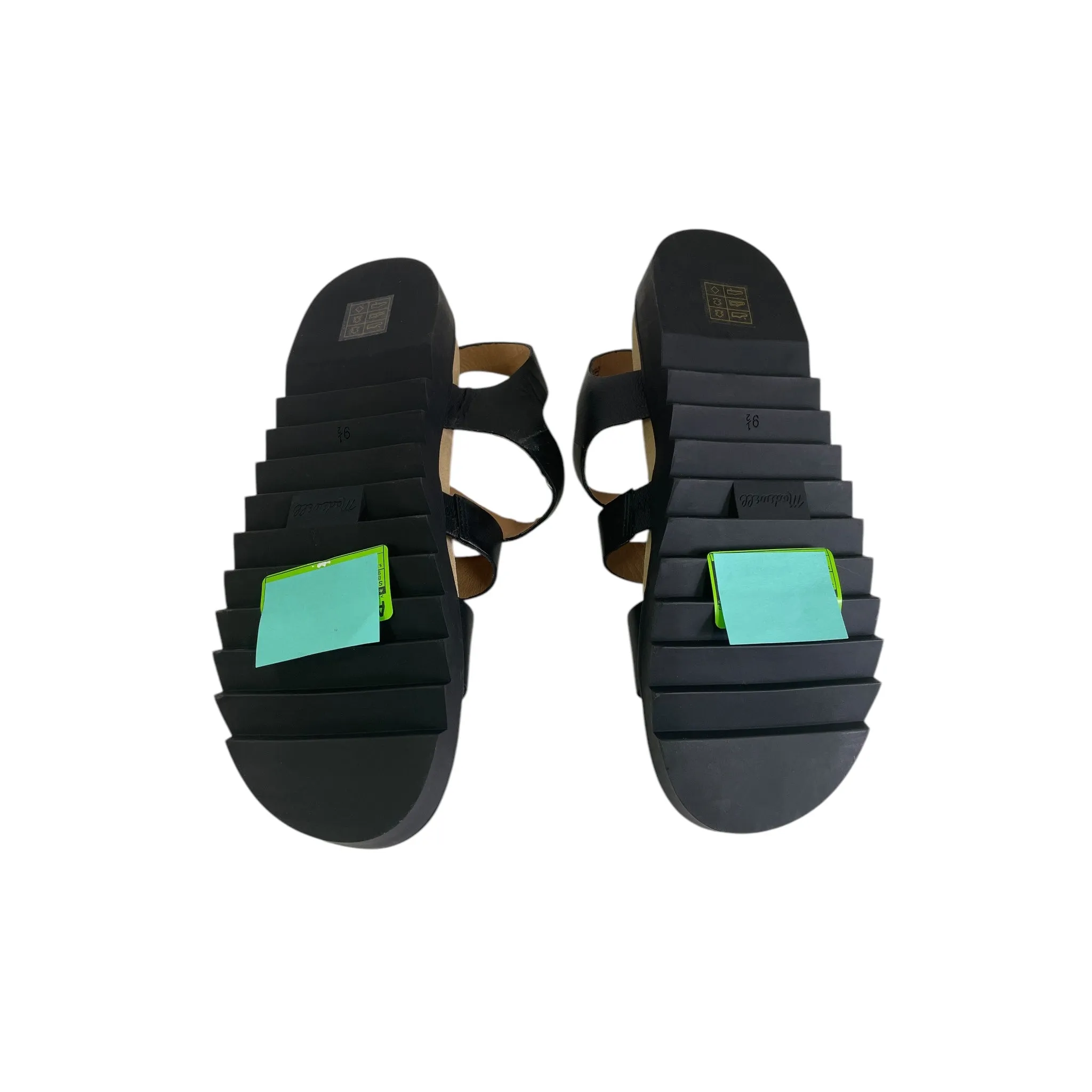 Sandals Flats By Madewell In Black, Size:9.5