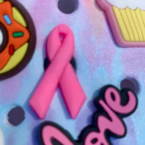 SHOE CHARMS - PINK RIBBON