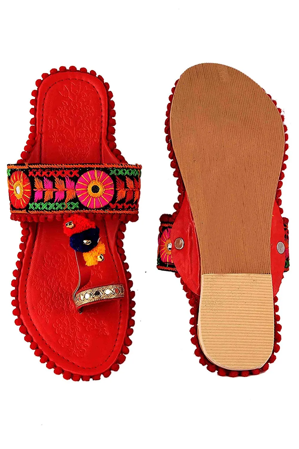 Shree Rajasthani Jaipuri Work Kolhapuri Ethnic Womens Girls Ladies selipper