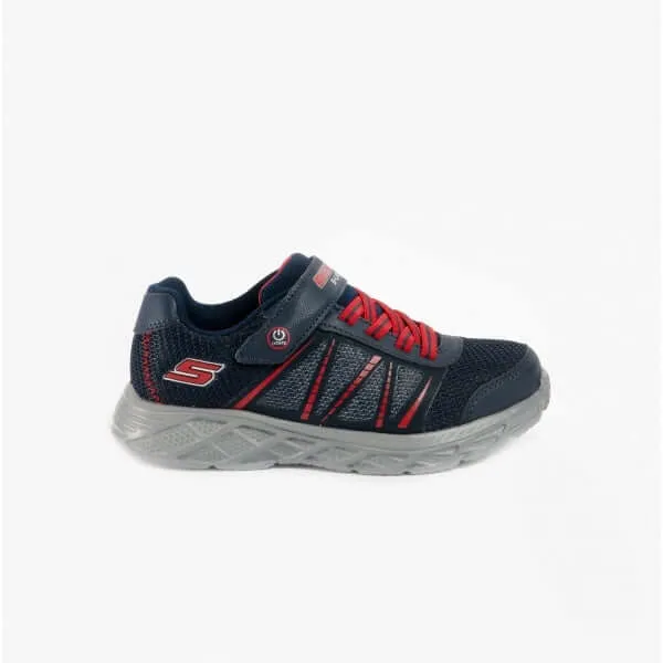 Skechers 401530L/NVRD DYNAMIC-FLASH Boys Light-Up Trainers NVRD