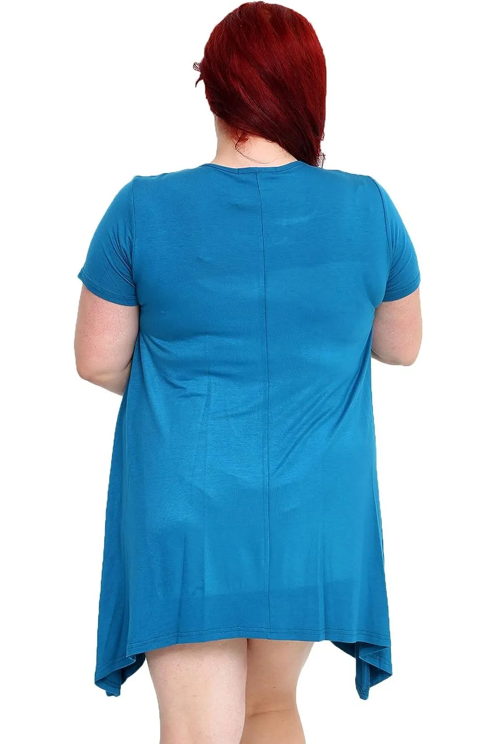 Skull Stud Hanky Hem Short Sleeve Top