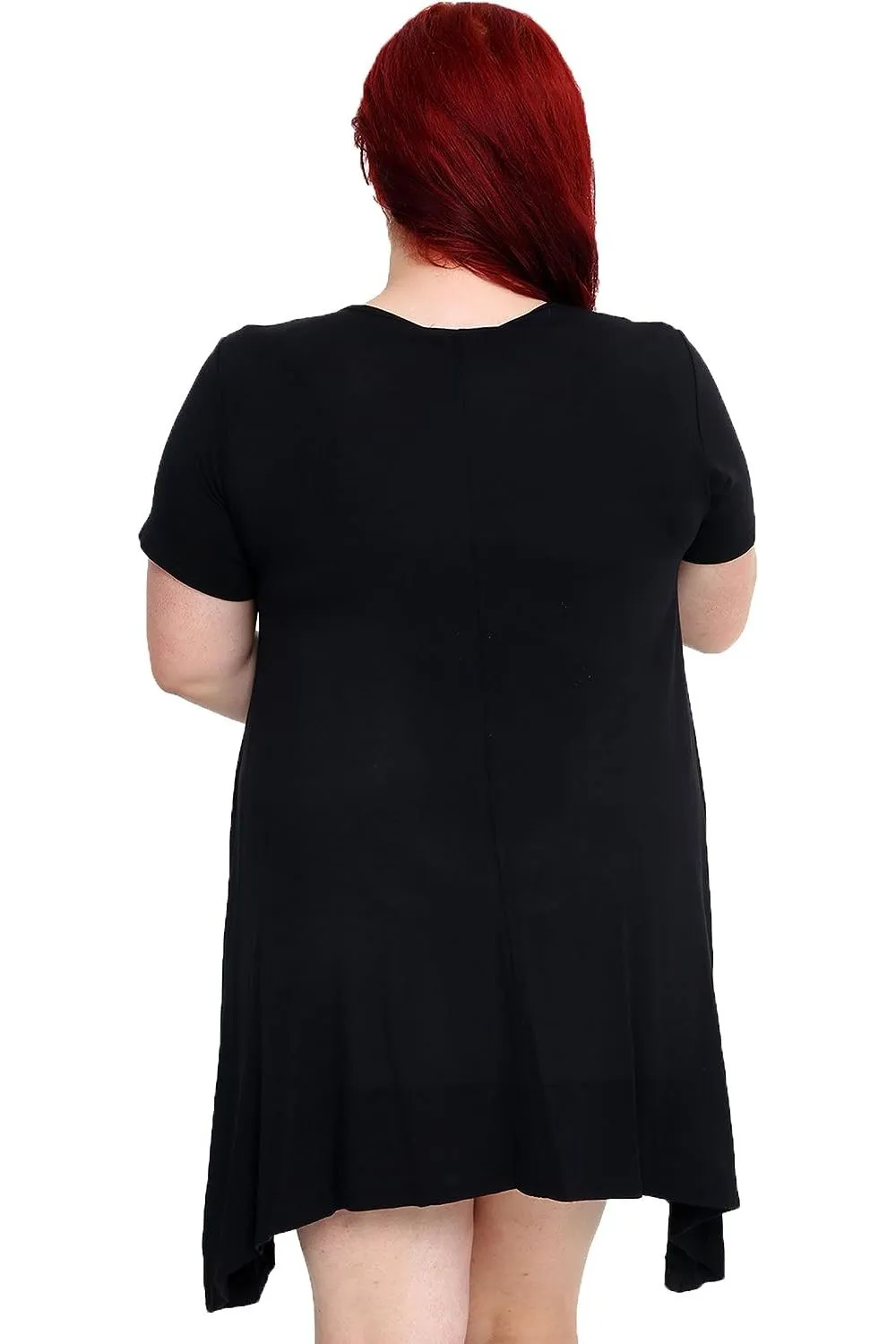 Skull Stud Hanky Hem Short Sleeve Top
