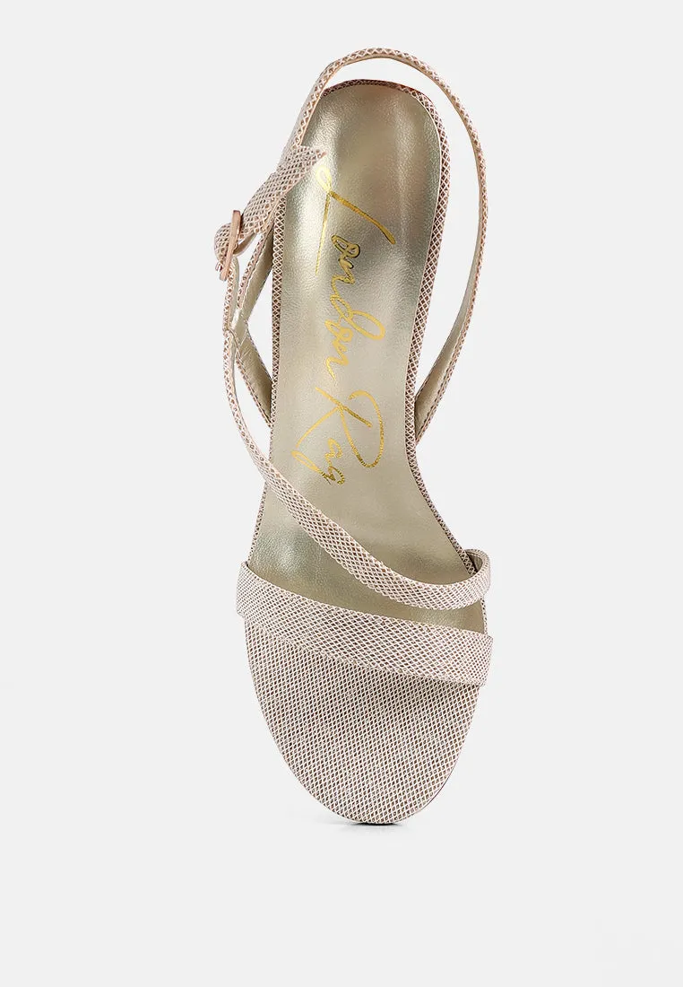 Skyfall Ankle Strap High Heels Sandals By Ruw