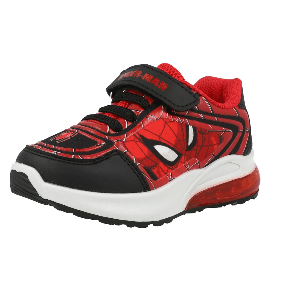 Spider-Man Emboss Lights Red Trainers