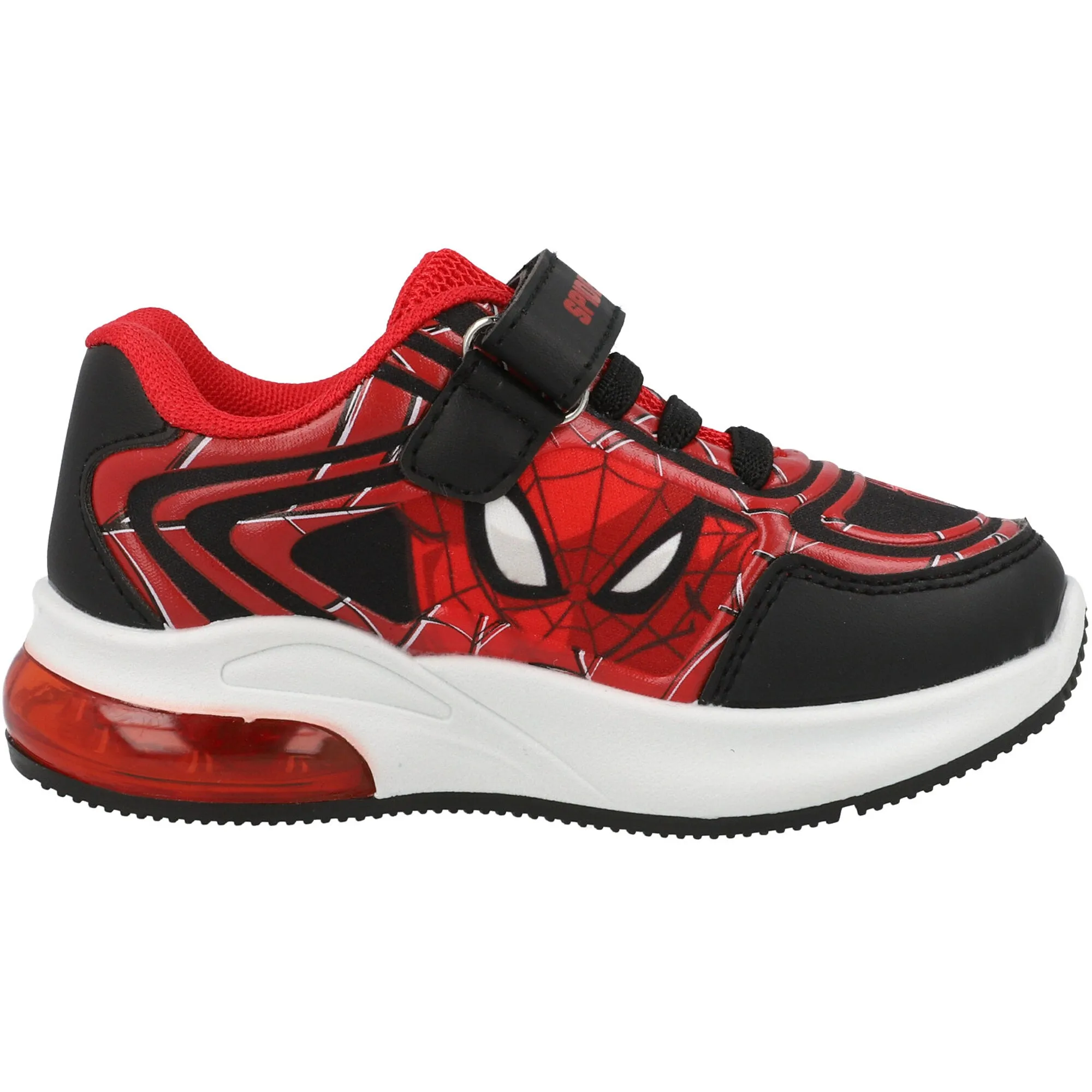 Spider-Man Emboss Lights Red Trainers