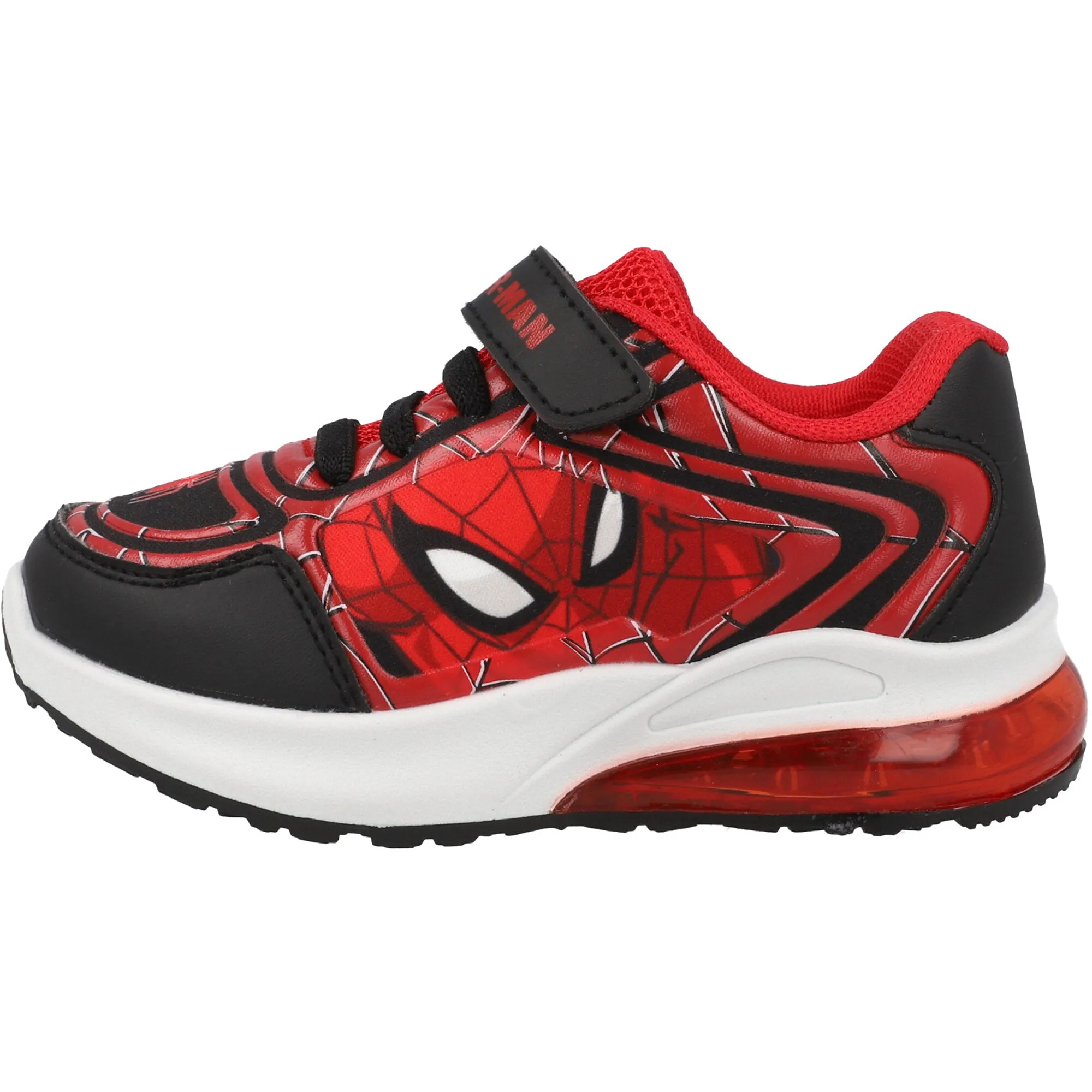 Spider-Man Emboss Lights Red Trainers