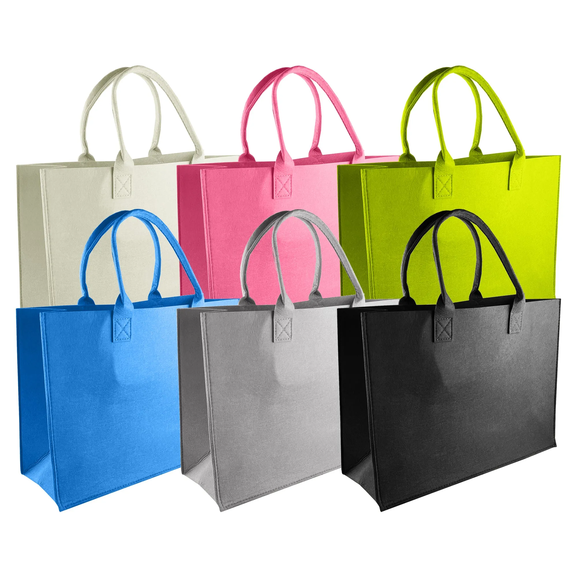 Stock Vivid Felt Shopper(SFB-08D)