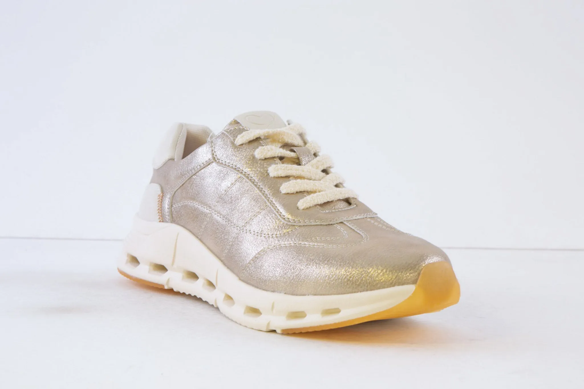 SUSST - DAWSON25 LACED FASHION TRAINER - LIGHT GOLD