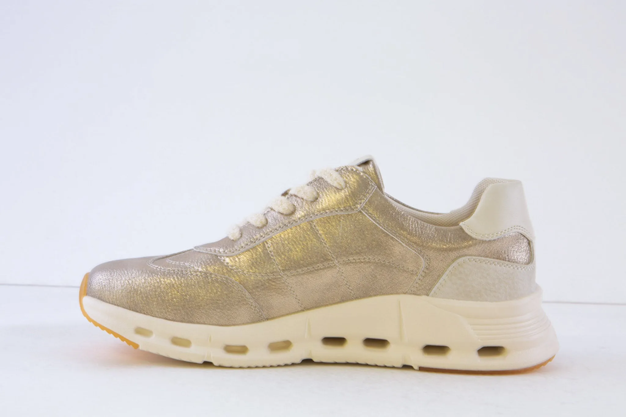 SUSST - DAWSON25 LACED FASHION TRAINER - LIGHT GOLD