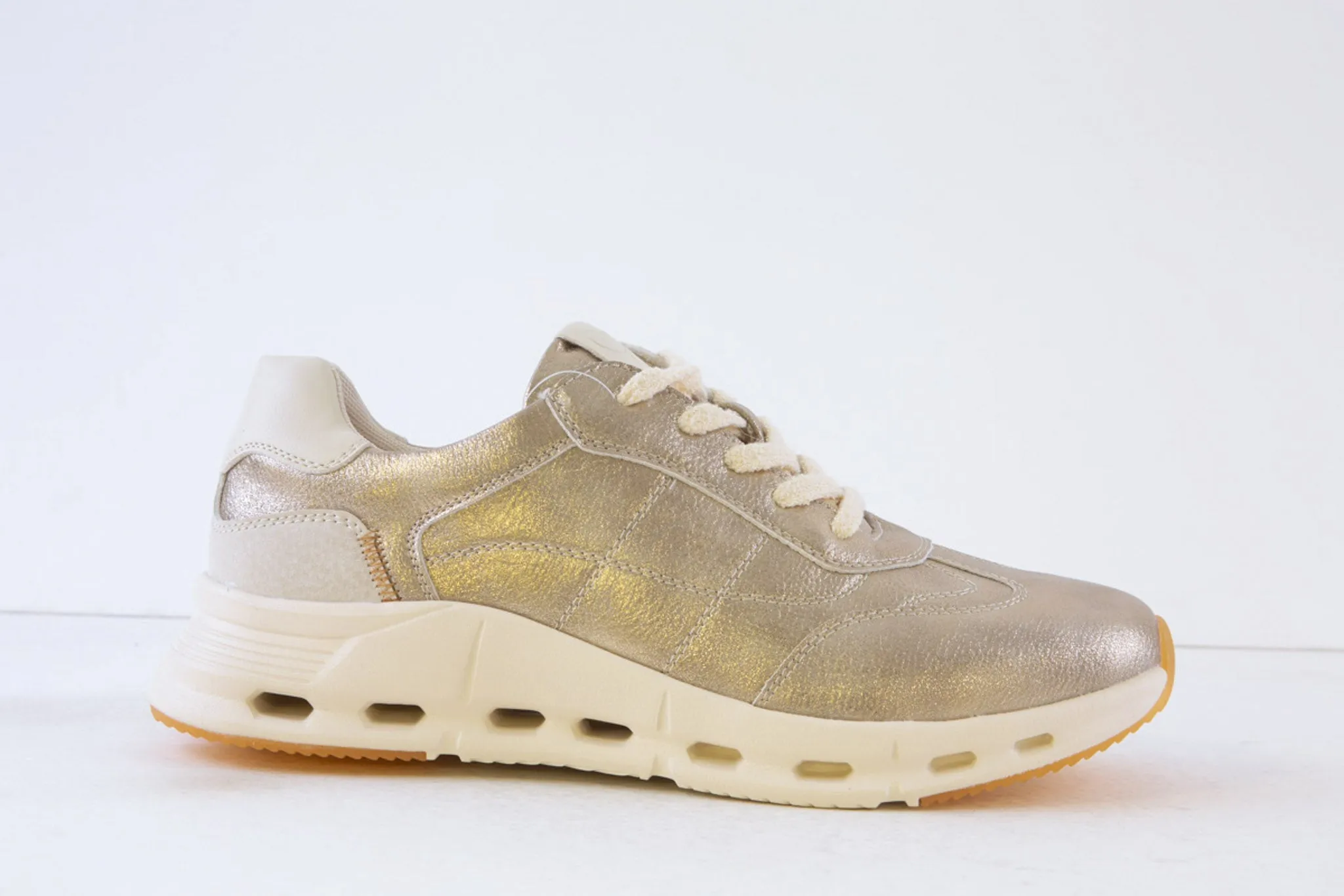 SUSST - DAWSON25 LACED FASHION TRAINER - LIGHT GOLD